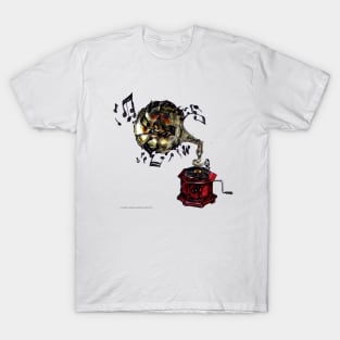 Red Gramophone music T-Shirt